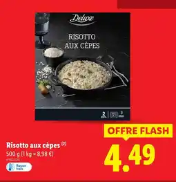 Lidl DELUXE Risotto aux cèpes offre