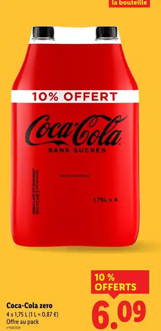 Lidl Coca-Cola zero offre