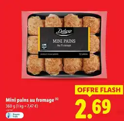 Lidl DELUXE Mini pains au fromage offre