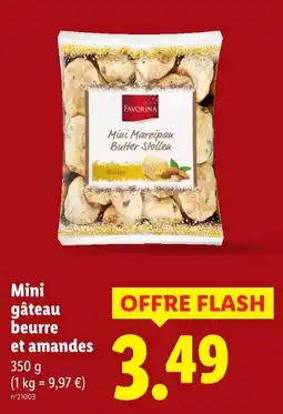 Lidl FAVORINA Mini gâteau beurre et amandes offre