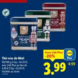 Lidl Thé vrac de Noël offre