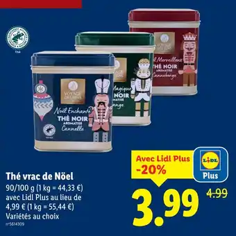 Lidl Thé vrac de Noël offre