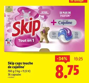 Lidl Skip Caps touche de cajoline offre