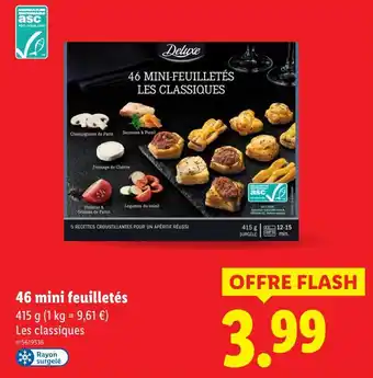 Lidl DELUXE 46 mini-feuilletés offre