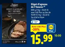Lidl DELUXE Gigot d'agneau de 7 heures offre