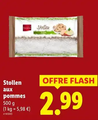 Lidl FAVORINA Stollen aux pommes offre