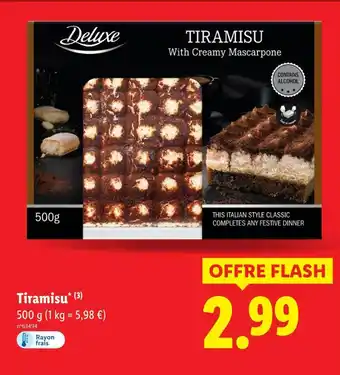 Lidl Deluxe Tiramisu offre