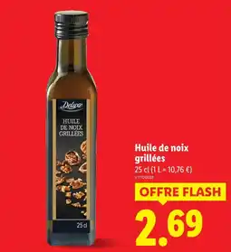 Lidl DELUXE Huile de noix grillées offre