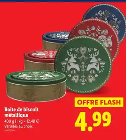 Lidl Boîte de biscuit métallique offre