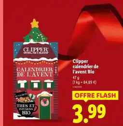 Lidl CLIPPER Calendrier de l’avent Bio offre