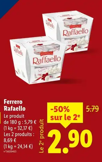 Lidl Ferrero Rafaello offre