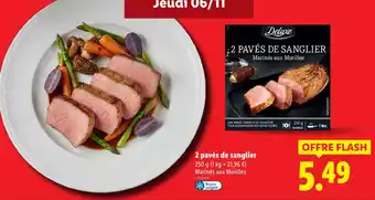 Lidl Deluxe 2 pavés de sanglier offre