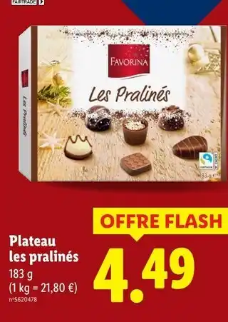 Lidl FAVORINA Plateau les pralinés offre