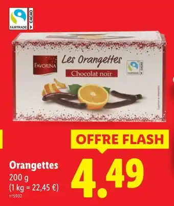 Lidl Orangettes offre