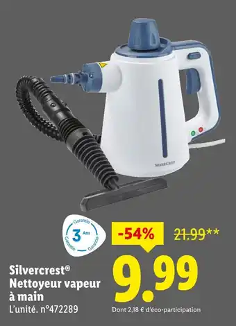 Lidl Silvercrest Nettoyeur vapeur à main offre