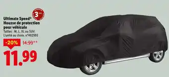 Lidl ULTIMATE SPEED Housse de protection pour véhicule offre