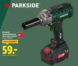 Lidl Parkside Set de démarrage clé à chocs sans fil offre