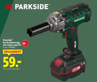 Lidl Parkside Set de démarrage clé à chocs sans fil offre