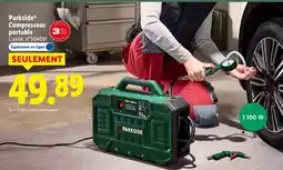 Lidl Parkside Compresseur portable offre