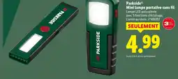 Lidl PARKSIDE Mini lampe portative sans fil offre