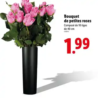 Lidl Bouquet de petites roses offre