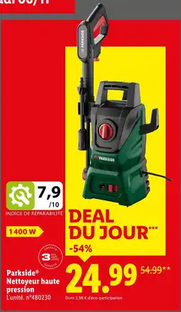 Lidl Parkside Nettoyeur haute pression offre