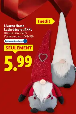 Lidl LIVARNO HOME Lutin décoratif XXL offre