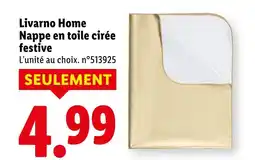 Lidl Livarno Home Nappe en toile cirée festive offre