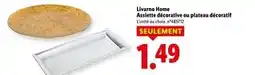 Lidl LIVARNO HOME Assiette décorative ou plateau décoratif offre