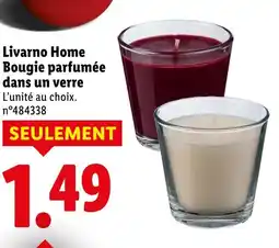 Lidl Livarno Home Bougie parfumée dans un verre offre