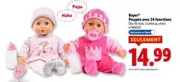 Lidl BAYER Poupée avec 24 fonctions offre
