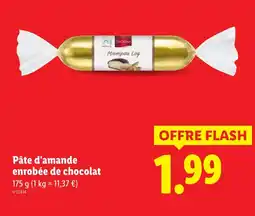 Lidl FAVORINA Pâte d'amande enrobée de chocolat offre