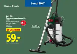 Lidl Parkside Aspirateur eau et poussière offre
