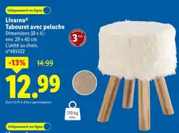 Lidl LIVARNO Tabouret avec peluche offre