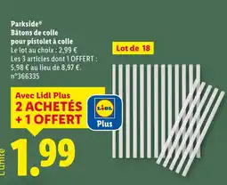 Lidl Parkside Bâtons de colle pour pistolet à colle offre