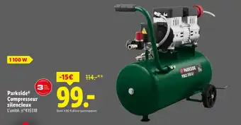 Lidl PARKSIDE Compresseur silencieux offre