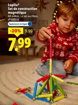 Lidl Lupilu Set de construction magnétique offre