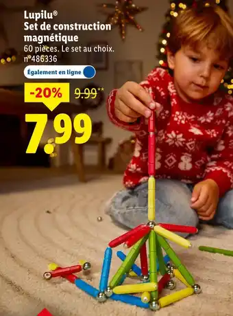 Lidl Lupilu Set de construction magnétique offre