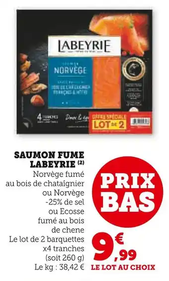 U Express Labeyrie Saumon fumé offre