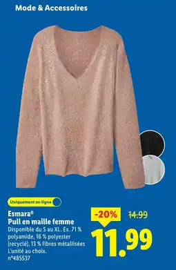 Lidl ESMARA Pull en maille femme offre