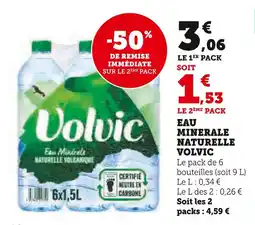 U Express Volvic Eau Minérale Naturelle offre