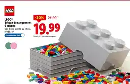 Lidl LEGO Brique de rangement 6 tenons offre