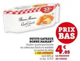 U Express BONNE MAMAN Petits Gateaux offre