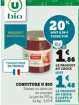 U Express U Bio Confiture offre