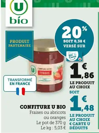 U Express U Bio Confiture offre