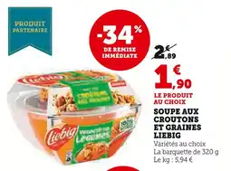 U Express LIEBIG Soupe aux croutons et graines offre
