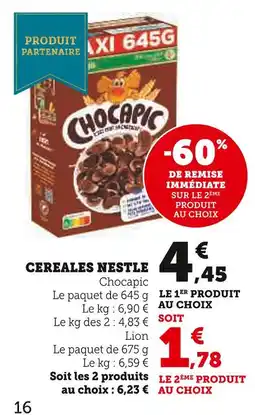 U Express NESTLE Cereales offre