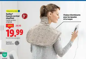 Lidl SANITAS Coussin cervical chauffant offre