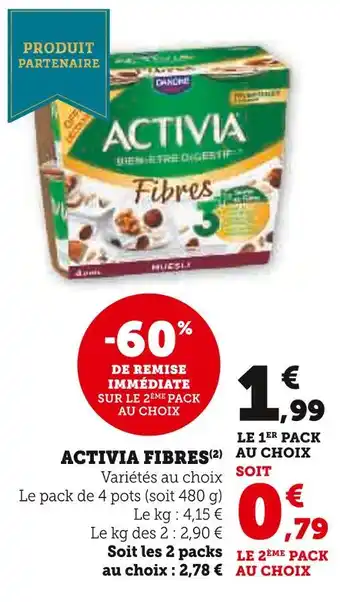 U Express Danone Activia Fibres offre