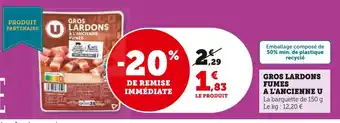 U Express U Gros Lardons fumés à l'ancienne offre